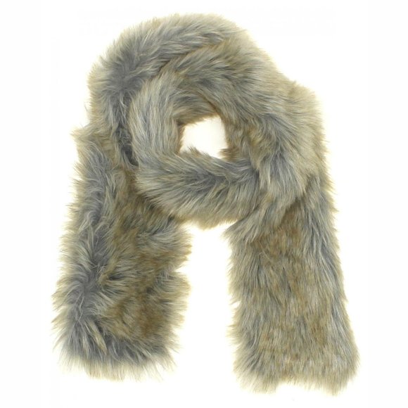 A New Day Faux Fur Stole Cold Weather Scarf Brown - Picture 1 of 4